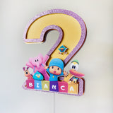 Layered Number Cake Topper
