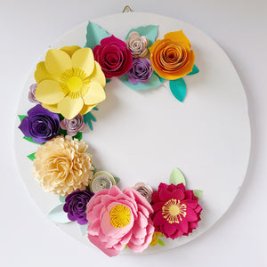 Letter Flower Wall Hanging.